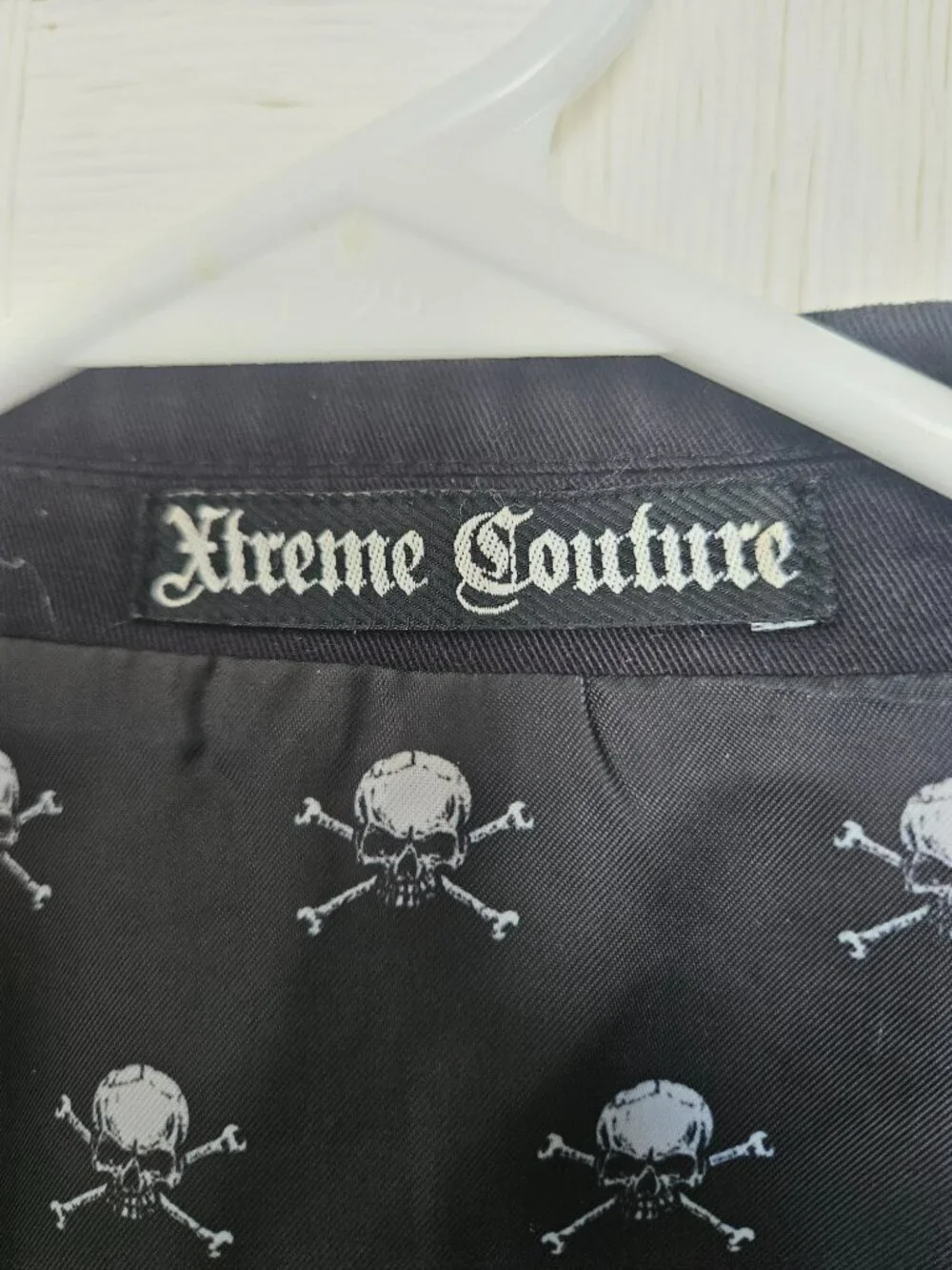 Extreme Couture Graphic Double Eagle Jacket, Men's XL | Goth Style